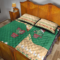 Western Yoke Quilt Bed Set Cactus Christmas Cute Style - Wonder Print Shop