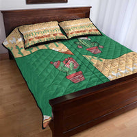 Western Yoke Quilt Bed Set Cactus Christmas Cute Style - Wonder Print Shop