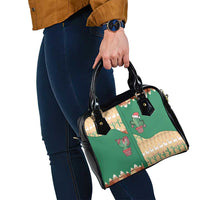 Western Yoke Shoulder Handbag Cactus Christmas Cute Style - Wonder Print Shop