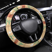 Western Yoke Steering Wheel Cover Cactus Christmas Cute Style - Wonder Print Shop