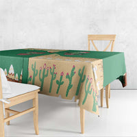 Western Yoke Tablecloth Cactus Christmas Cute Style - Wonder Print Shop