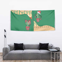 Western Yoke Tapestry Cactus Christmas Cute Style - Wonder Print Shop