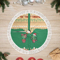 Western Yoke Tree Skirt Cactus Christmas Cute Style - Wonder Print Shop