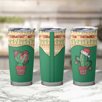 Western Yoke Tumbler Cup Cactus Christmas Cute Style - Wonder Print Shop