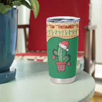 Western Yoke Tumbler Cup Cactus Christmas Cute Style - Wonder Print Shop