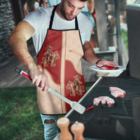 Western Yoke Apron Gingerbread Howdy Christmas - Wonder Print Shop