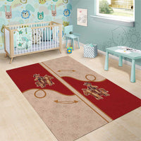 Western Yoke Area Rug Gingerbread Howdy Christmas - Wonder Print Shop
