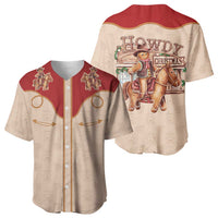 Western Yoke Baseball Jersey Gingerbread Howdy Christmas - Wonder Print Shop