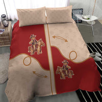 Western Yoke Bedding Set Gingerbread Howdy Christmas - Wonder Print Shop