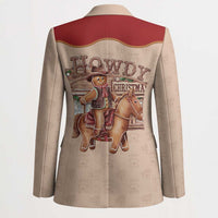 Western Yoke Blazer Gingerbread Howdy Christmas - Wonder Print Shop