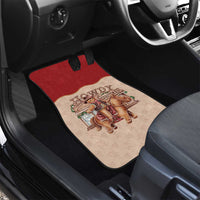 Western Yoke Car Mats Gingerbread Howdy Christmas - Wonder Print Shop