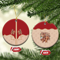 Western Yoke Ceramic Ornament Gingerbread Howdy Christmas - Wonder Print Shop