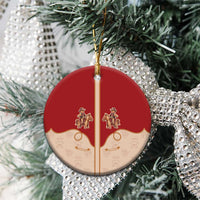 Western Yoke Ceramic Ornament Gingerbread Howdy Christmas - Wonder Print Shop