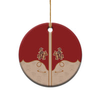 Western Yoke Ceramic Ornament Gingerbread Howdy Christmas - Wonder Print Shop