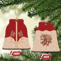 Western Yoke Ceramic Ornament Gingerbread Howdy Christmas - Wonder Print Shop