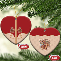 Western Yoke Ceramic Ornament Gingerbread Howdy Christmas - Wonder Print Shop