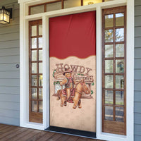 Western Yoke Door Cover Gingerbread Howdy Christmas - Wonder Print Shop