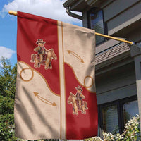 Western Yoke Garden Flag Gingerbread Howdy Christmas - Wonder Print Shop