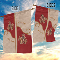 Western Yoke Garden Flag Gingerbread Howdy Christmas - Wonder Print Shop