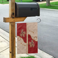 Western Yoke Garden Flag Gingerbread Howdy Christmas - Wonder Print Shop