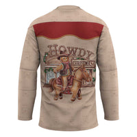 Western Yoke Hockey Jersey Gingerbread Howdy Christmas - Wonder Print Shop