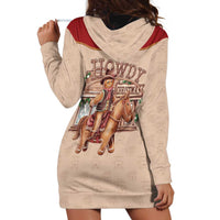 Western Yoke Hoodie Dress Gingerbread Howdy Christmas - Wonder Print Shop