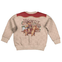 Western Yoke Kid Ugly Christmas Sweater Gingerbread Howdy Christmas - Wonder Print Shop