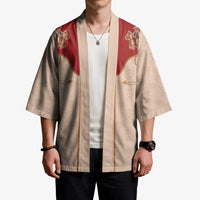 Western Yoke Kimono Gingerbread Howdy Christmas - Wonder Print Shop