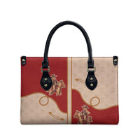 Western Yoke Leather Bag Gingerbread Howdy Christmas - Wonder Print Shop