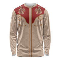 Western Yoke Long Sleeve Shirt Gingerbread Howdy Christmas - Wonder Print Shop