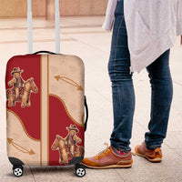 Western Yoke Luggage Cover Gingerbread Howdy Christmas - Wonder Print Shop