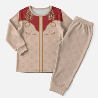 Western Yoke Christmas Pajama Set Gingerbread Howdy Christmas - Wonder Print Shop