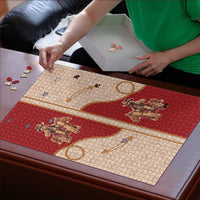 Western Yoke Puzzle Gingerbread Howdy Christmas - Wonder Print Shop