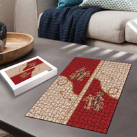 Western Yoke Puzzle Gingerbread Howdy Christmas - Wonder Print Shop