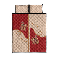 Western Yoke Quilt Bed Set Gingerbread Howdy Christmas - Wonder Print Shop
