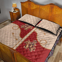 Western Yoke Quilt Bed Set Gingerbread Howdy Christmas - Wonder Print Shop