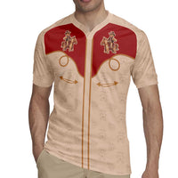 Western Yoke Rugby Jersey Gingerbread Howdy Christmas - Wonder Print Shop