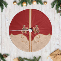 Western Yoke Tree Skirt Gingerbread Howdy Christmas - Wonder Print Shop