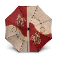 Western Yoke Umbrella Gingerbread Howdy Christmas - Wonder Print Shop
