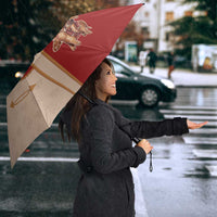 Western Yoke Umbrella Gingerbread Howdy Christmas - Wonder Print Shop