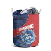 Dominican Republic Fishing Laundry Basket Caribbean Master Baiter - Wonder Print Shop