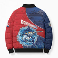 Dominican Republic Fishing Bomber Puffer Jacket Caribbean Master Baiter - Wonder Print Shop