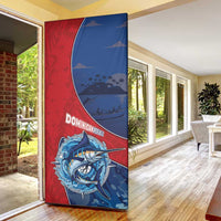 Dominican Republic Fishing Door Cover Caribbean Master Baiter - Wonder Print Shop
