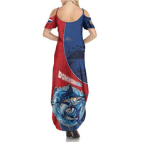 Dominican Republic Fishing Family Matching Summer Maxi Dress and Hawaiian Shirt Caribbean Master Baiter - Wonder Print Shop
