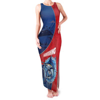 Dominican Republic Fishing Family Matching Tank Maxi Dress and Hawaiian Shirt Caribbean Master Baiter - Wonder Print Shop