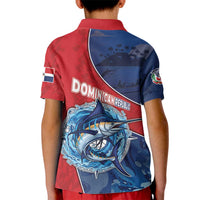 Dominican Republic Fishing Kid Polo Shirt Caribbean Master Baiter - Wonder Print Shop