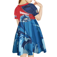 Dominican Republic Fishing Kid Short Sleeve Dress Caribbean Master Baiter - Wonder Print Shop