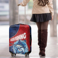 Dominican Republic Fishing Luggage Cover Caribbean Master Baiter - Wonder Print Shop