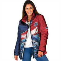 Dominican Republic Fishing Padded Jacket Caribbean Master Baiter - Wonder Print Shop