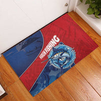 Dominican Republic Fishing Rubber Doormat Caribbean Master Baiter - Wonder Print Shop